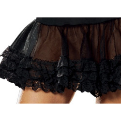 Saiote Feminino Adulto Preto Luxo