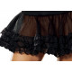 Saiote Feminino Adulto Preto Luxo