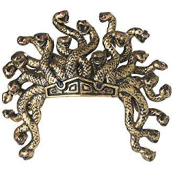 Tiara Coroa Medusa Dourada