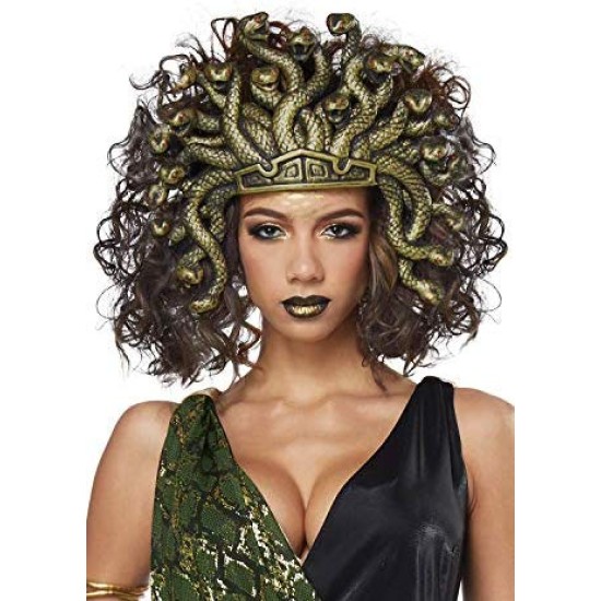 Tiara Coroa Medusa Dourada