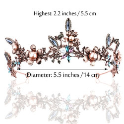 Tiara Coroa Princesa Profissional Floral Adulto