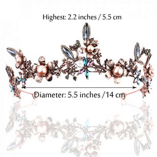 Tiara Coroa Princesa Profissional Floral Adulto