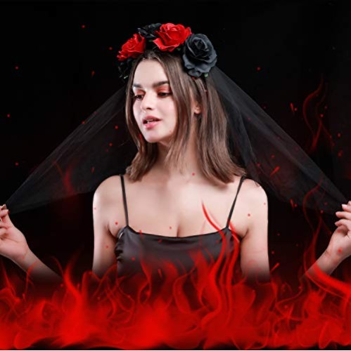 Tiara Flores Caveira Mexicana Adulto Luxo Tiara Flores Caveira Mexicana Adulto Luxo