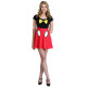 Vestido Fantasia Mickey Adolescente Luxo