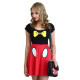 Vestido Fantasia Mickey Adolescente Luxo