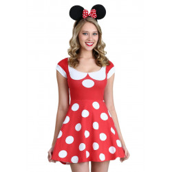 Vestido Fantasia Minnie Adolescente Luxo