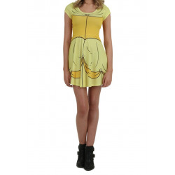 Vestido Fantasia Princesa Bela Disney Luxo