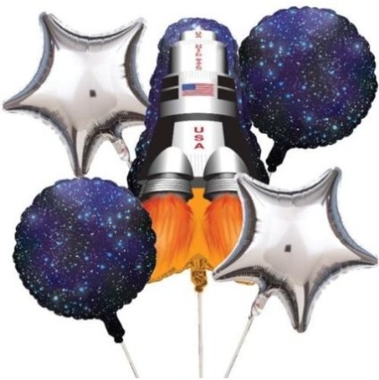 Balão Nave Espacial de Astronauta Infantil Luxo Balão Nave Espacial de Astronauta Infantil Luxo