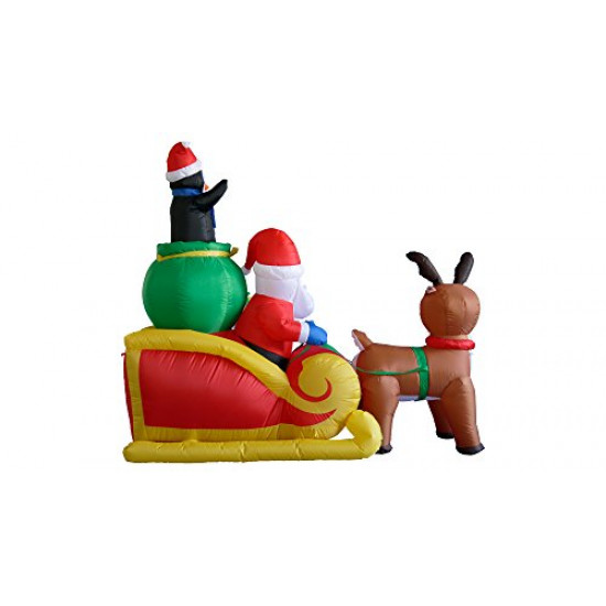 Decoração Natal Papai Noel Inflável