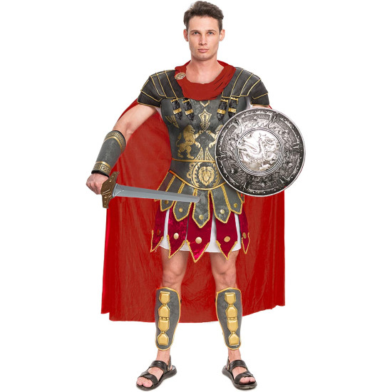 Fantasia Gladiador Grego Adulto Luxo Fantasia Gladiador Grego Adulto Luxo