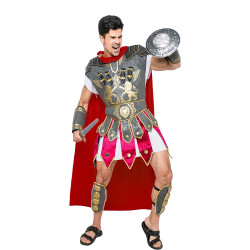 Fantasia Gladiador Grego Adulto Luxo 
