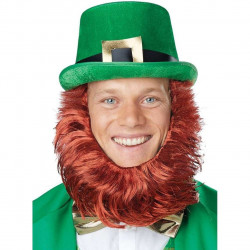 Chapéu e Barba Leprechaun Adulto