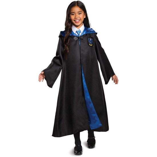 Fantasia Casa Corvinal Manto Luxo Harry Potter Infantil