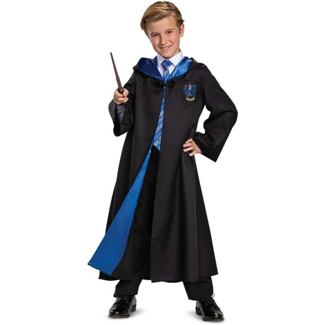 Fantasia Casa Corvinal Manto Luxo Harry Potter Infantil Fantasia Casa Corvinal Manto Luxo Harry Potter Infantil