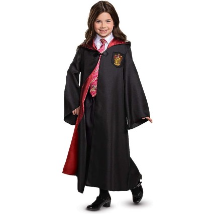 Fantasia Casa Grifinória Manto Luxo Harry Potter Infantil Fantasia Casa Grifinória Manto Luxo Harry Potter Infantil