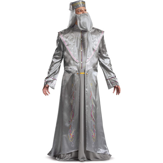 Fantasia Dumbledore Adulto De Luxo Fantasia Dumbledore Adulto De Luxo
