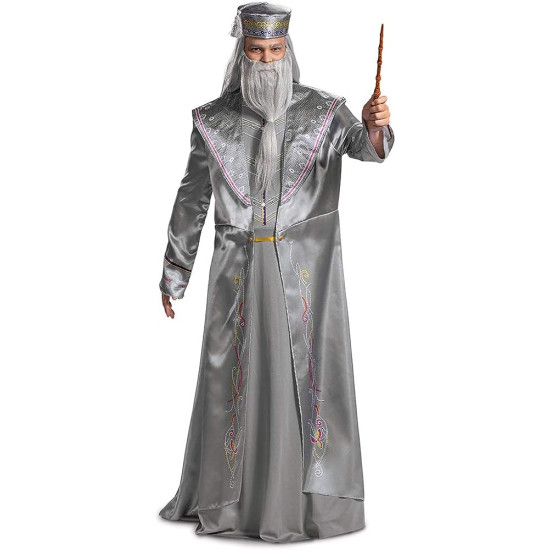 Fantasia Dumbledore Adulto De Luxo Fantasia Dumbledore Adulto De Luxo