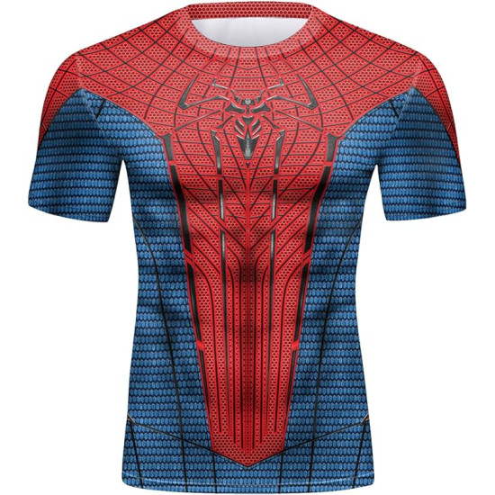 Camiseta Homem Aranha Adulto Atlética
