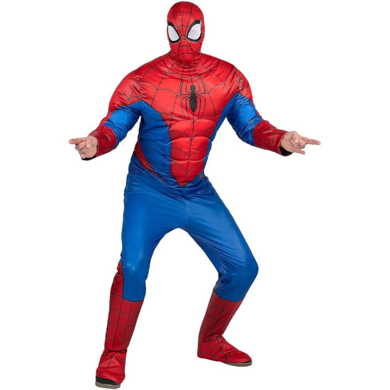 Fantasia Homem Aranha Adulto Clássica Marvel