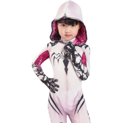 Fantasia Homem Aranha Menina Rosa Infantil