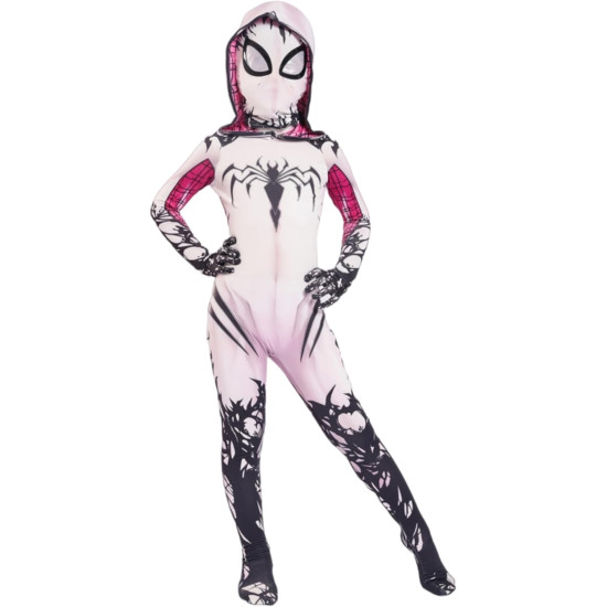 Fantasia Homem Aranha Menina Rosa Infantil