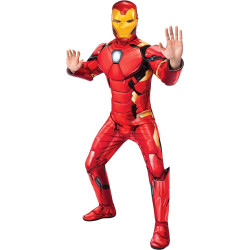 Fantasia Homem de Ferro Adulto Luxo Forte