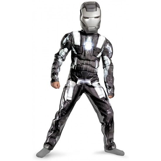 Fantasia Homem de Ferro Infantil Músculos Patriot