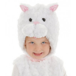 Fantasia Gato Branco Adorável