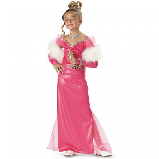 Fantasia Infantil Estrela de hollywood Luxo Fantasia Infantil Estrela de hollywood Luxo