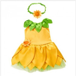 Fantasia Infantil Flor Girassol Luxo