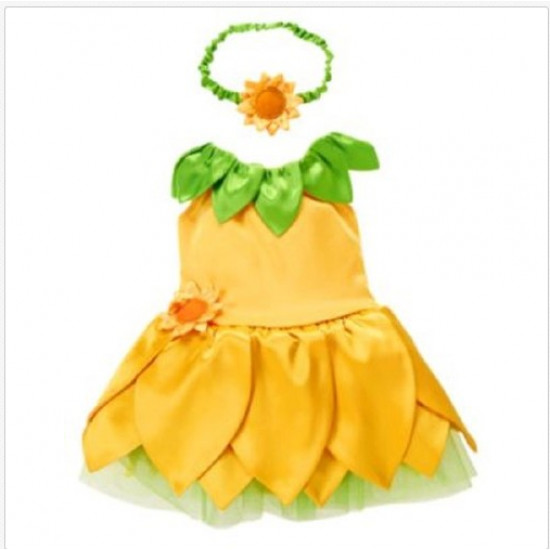 Fantasia Infantil Flor Girassol Luxo