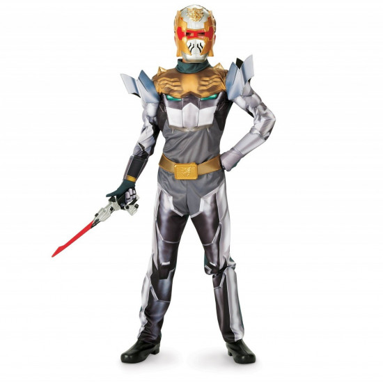Fantasia Infantil Power Rangers Robo Knight Megaforce Luxo