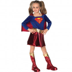 Fantasia Infantil SuperGirl Super Garota Luxo