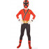 Fantasia Power Rangers Ranger Vermelho Samurai Spandex Infantil