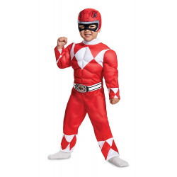 Fantasia Power Rangers Vermelho Bebê Infantil