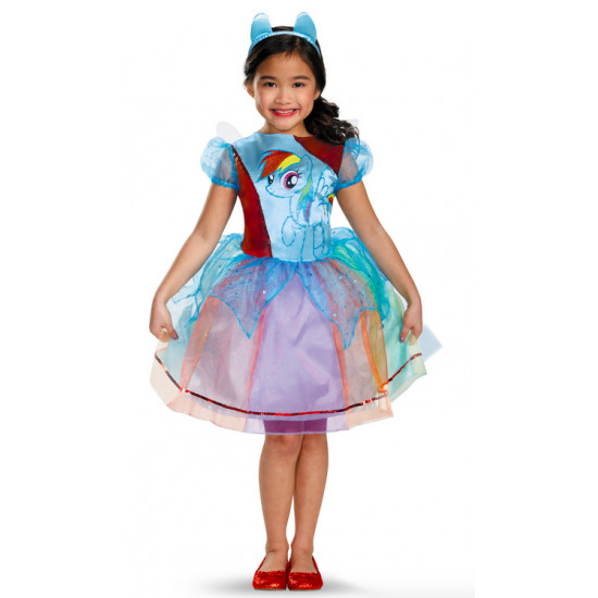 Fantasia Rainbow Dash Infantil Luxo My Little Pony