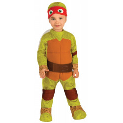 Fantasia Tartarugas Ninja Infantil Bebê Luxo Rafael