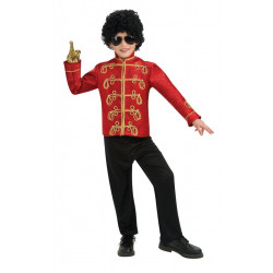Jaqueta Michael Jackson Infantil Vermelha