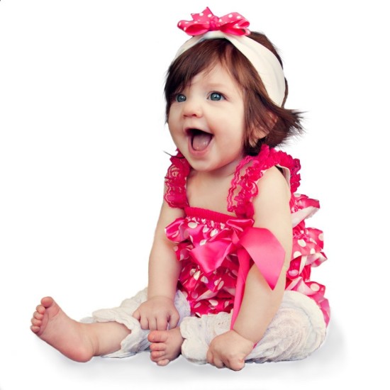 Macacão de Babados em Renda Pink e Branco