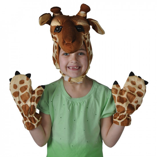 Máscara e Luvas de Girafa Máscara e Luvas de Girafa