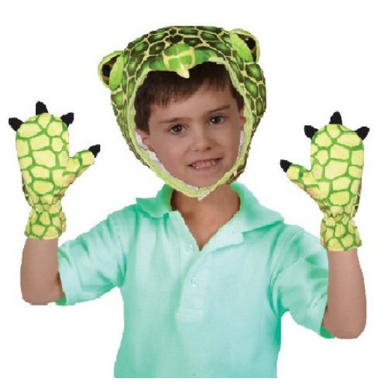 Máscara e Luvas de Tartaruga