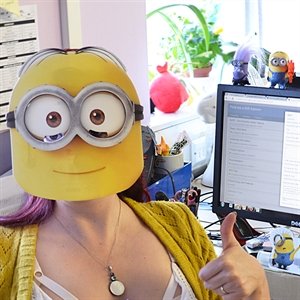 Máscara Minion Dave do Meu Malvado Favorito Máscara Minion Dave do Meu Malvado Favorito