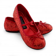 Sapatilha Infantil Vermelho Lantejoulas Brilhantes