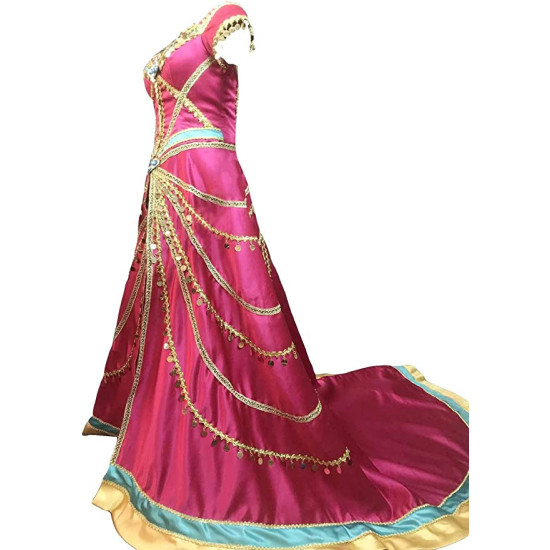 Fantasia Jasmine Luxo Adulto Elite Bordado Fantasia Jasmine Luxo Adulto Elite Bordado