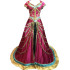 Fantasia Jasmine Luxo Adulto Elite Bordado