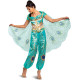 Fantasia Jasmine Luxo Clássica Luxo Verde Adulto Fantasia Jasmine Luxo Clássica Luxo Verde Adulto