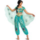 Fantasia Jasmine Luxo Clássica Luxo Verde Adulto Fantasia Jasmine Luxo Clássica Luxo Verde Adulto