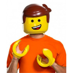 Cabeça Máscara Capacete Lego Emmet Adulto