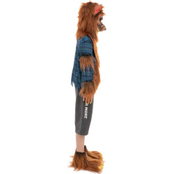 Fantasia Lobo Lobisomem Infantil Luxo Tan