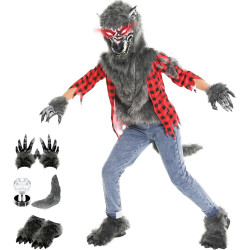 Fantasia Lobo Lobisomem Luxo Infantil